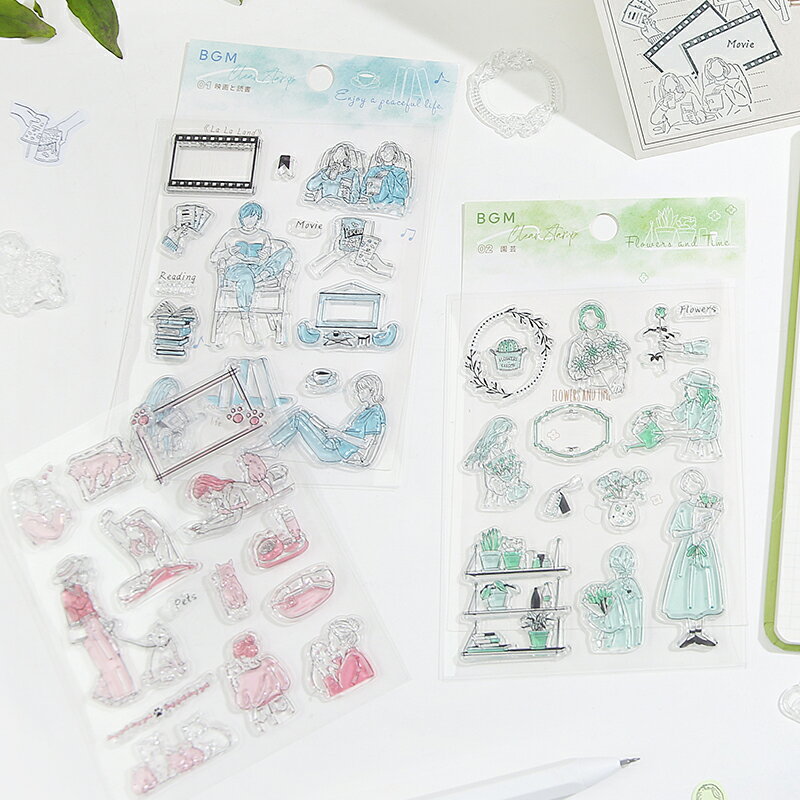 BGM クリアスタンプ Clear Stamp　休日の過ごし方　bgm_bt-cssg001_cssg004 大人女子のサムネイル
