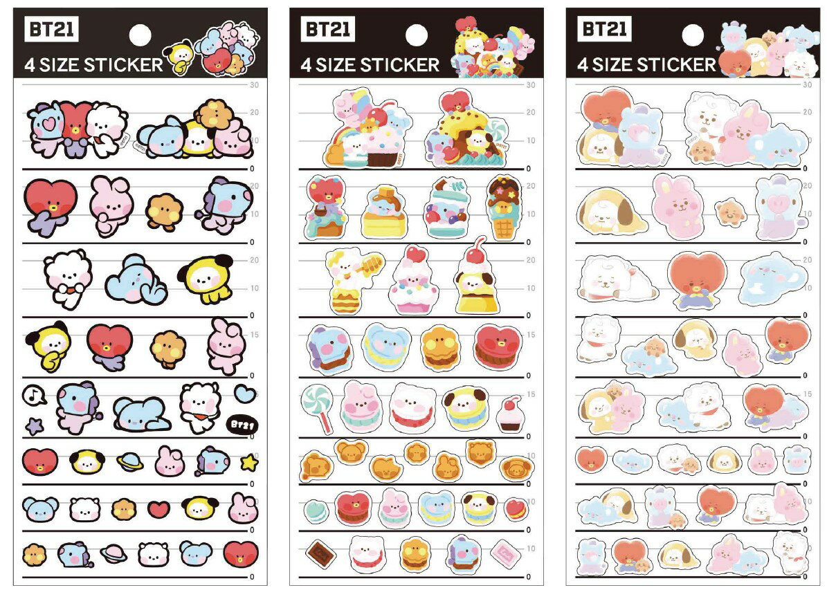 BT21 V[gV[ 4TCYXebJ[ 2e@kam_209528_209530 V[XebJ[ Seal 4sizeSticker@J~IWp@bt21 ObY 4TCY XebJ[