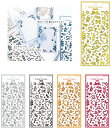 シール　COLOR LOG SEAL　クリアシール　kam_214578_214586　全面カラーメタリック箔シール　clear seal　シートシール seal sticker カミオジャパン