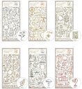 シールステッカー デコールステッカー miw_81513_81518 decor sticker シートシール seal マインドウェイブ 花