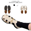 ぺたんこ グルカサンダル レディース サンダル つっかけ スクエアトゥ 歩きやすい 大きいサイズ ウェッジソール ベルトサンダル ストラップ シューズ フラットシューズ