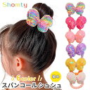 【本日限定P11倍!&GW特別クーポン配布☆】 ヘアゴム シュシュ キッズ スパンコール 蝶々 子供 女の子 オシャレ 人気 リボン ヘアアクセ キラキラ Sh...