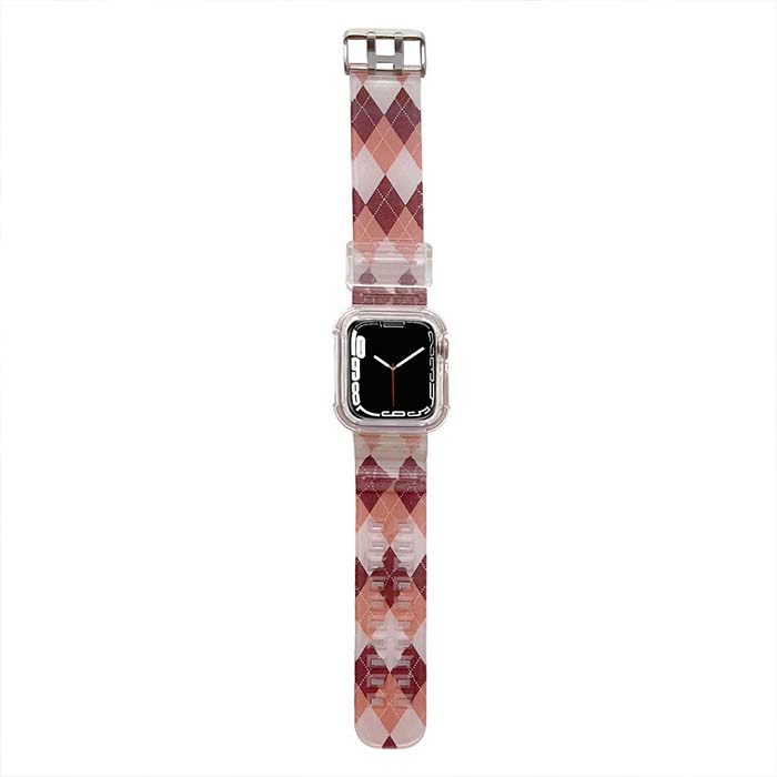 Apple Watch 交換バンド ベルト アーガイル柄 格子柄 チェック柄 アップルウォッチ APPLE WATCH 全機種対応 38/40/41mm 42/44/45mm