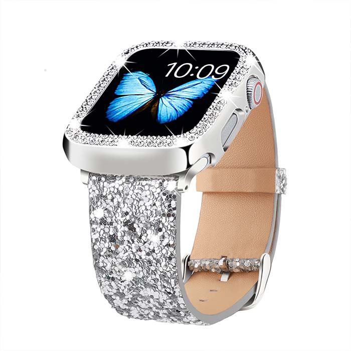 【2023強化版】 for Apple Watch ケース 360度全面防水 バンド 水泳・スポーツ専用 ガラスフィルム 一体型 apple watch 用 カバー 360フルボディ防水 アップルウォッチ ケース Apple Watch Series