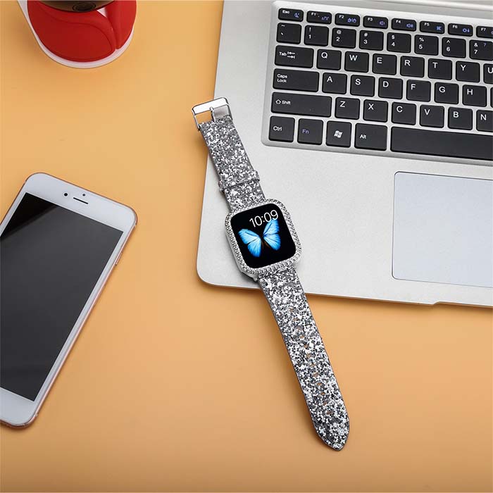 【2023強化版】 for Apple Watch ケース 360度全面防水 バンド 水泳・スポーツ専用 ガラスフィルム 一体型 apple watch 用 カバー 360フルボディ防水 アップルウォッチ ケース Apple Watch Series