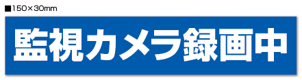 防犯ステッカー「監視カメラ録画中