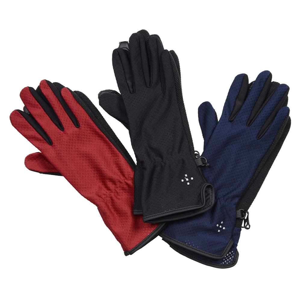 AXESQUIN - ウィメンズ・UVメッシュグローブ ロング [ アクシーズクイン AG6715 W's UV Mesh Glove Long レディース 登山・ハイキング UVカット タッチパネル対応 手袋 ]