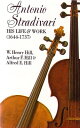 Antonio Stradivari His Life & Work (1644-1737) 約21cm　X　13.5cm 315Page