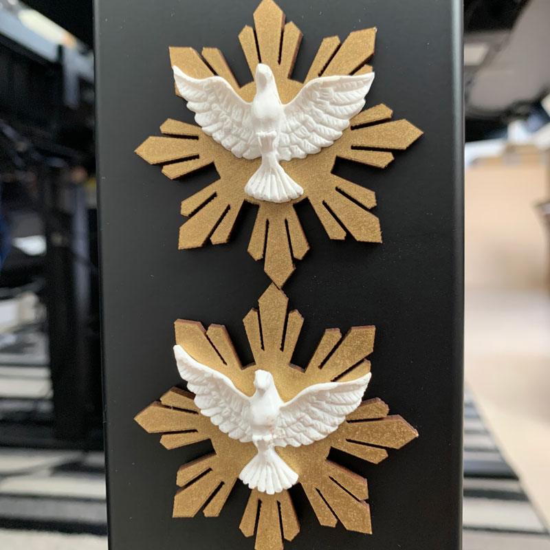 エスピリトサント マグネットセット Holy Spirit 鳩 飾り ゴールド