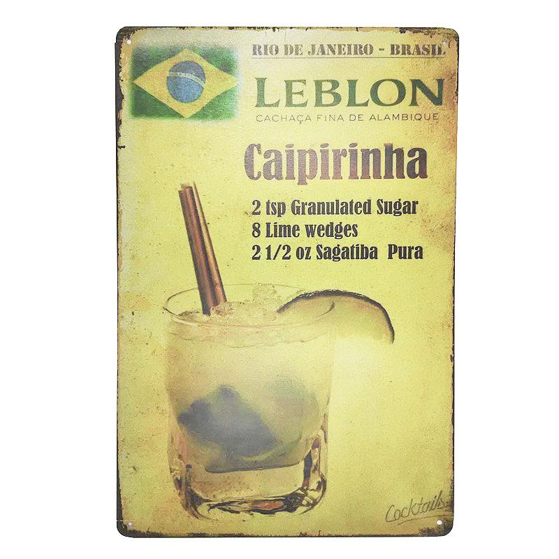 カイピリーニャ【Caipirinha】壁掛けインテリア | 看板