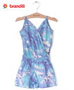 【半額セール・期間限定】【BRANDILI】女の子キャミオールインワン【夏服・海リゾート】スターフィッシュ|ブルー(4)