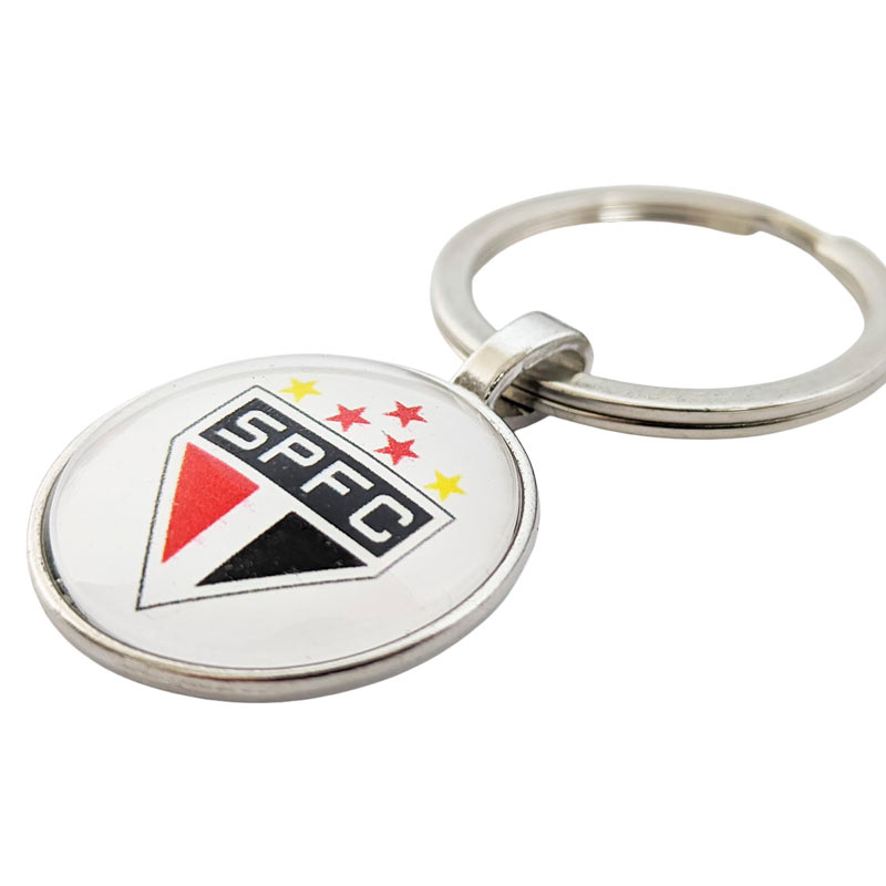サンパウロFC クリアガラスサークル型キーホルダー【SAO PAULO FC】