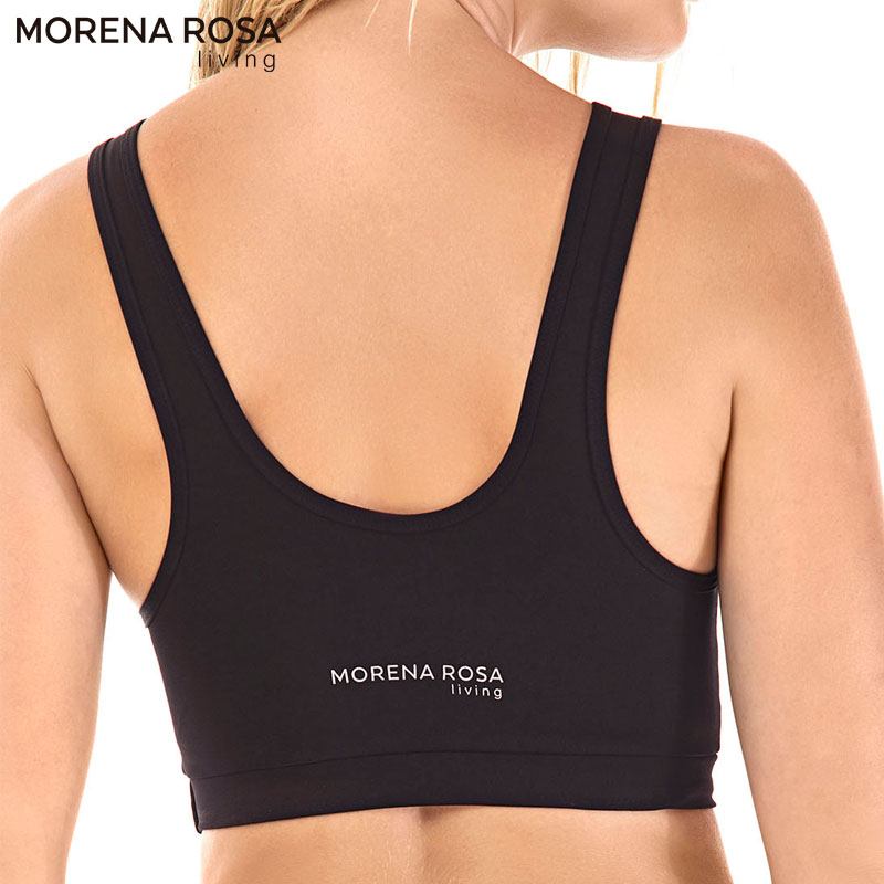 SORTE BrazilのMorena Rosa Living クロップド トップス タンクトップ | ブラック×ピンク｜アングル2