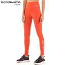 Morena Rosa Living レギンス サイドオープン トレーニングタイツ ハイライズ | レッド(4)