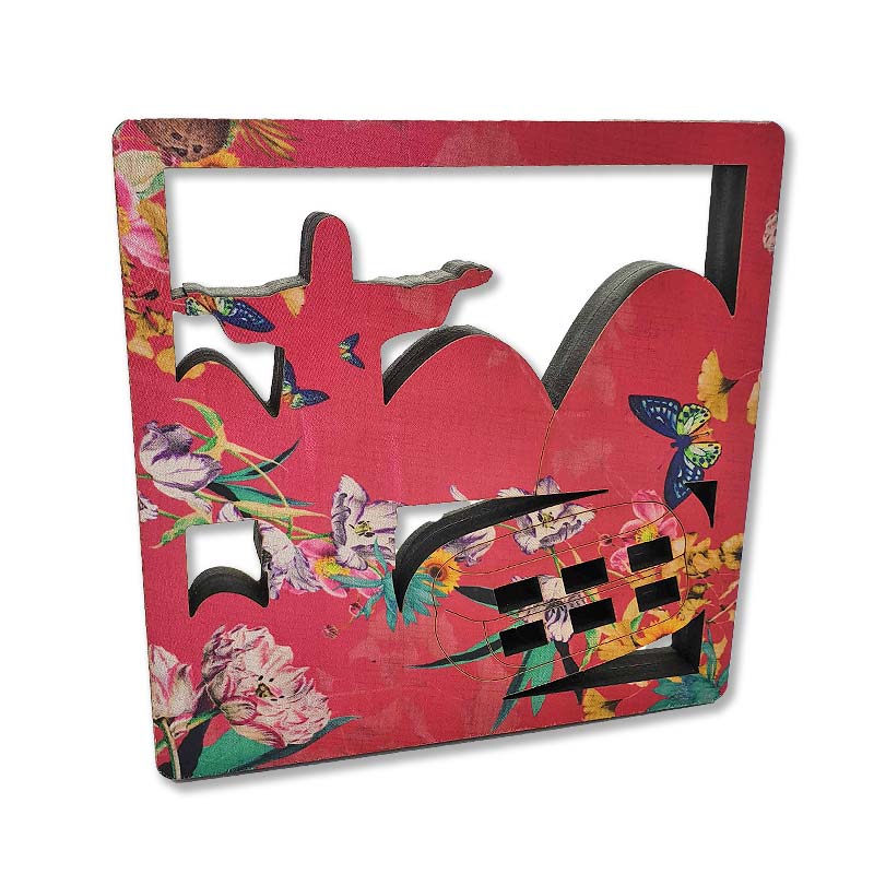 RIO DE JANEIRO リオの観光地スクエアフレームオブジェ 【MUNNY】 | ピンクマルチ [2]