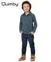 【QUIMBY】男の子長袖チェックシャツ【正統派・お出かけ着】ブルー