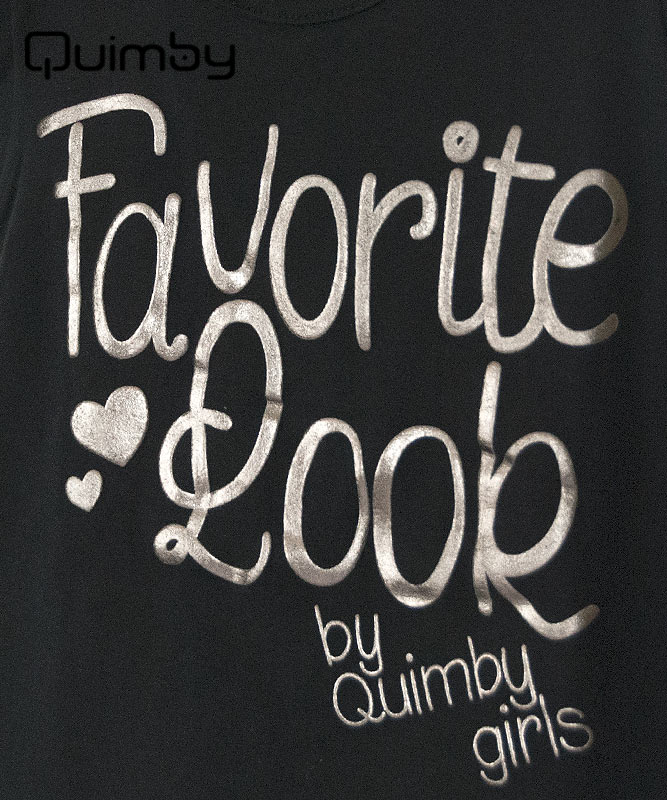 【QUIMBY】女の子Tシャツ＆スカート【内側ズボン付き・かわいい】ネコ｜ブラック×コーラルオレンジ