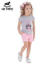 【UP BABY】女の子Tシャツ＆ショートパンツセット【子供服・デイリー】スイートキャッスル｜グレー×ピンク &nbsp; 可愛いキラキラのお城がデザインされたスイートキャッスルセット！ ブランド：up baby（アップベビー） カラー　：グレー×ピンク サイズ　：1（1歳〜2歳　80cm） 　　　　　2（2歳〜3歳　90cm） 　　　　　3（3歳〜4歳　100cm） 素材　　：Tシャツ　コットン50%、ポリエステル50% 　　　　　ショートパンツ　コットン98%、ポリウレタン2% カテゴリ：キッズ・ベビー ＞ 女の子 ＞ 上下セット