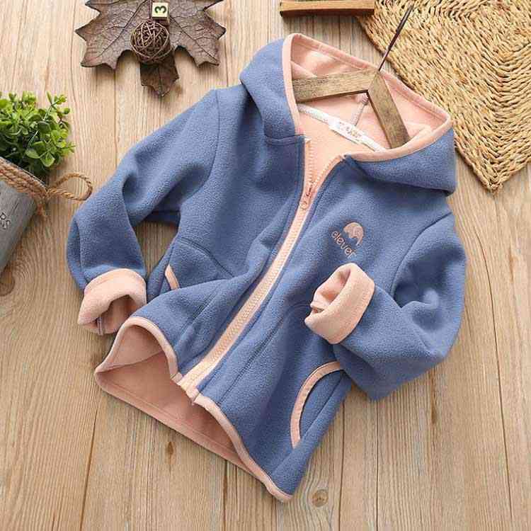 送料無料 フリースジャケット 子供服 女の子 キッズ パーカー トップス 男の子 ブルゾン アウター ジャケット コート フード付き 長袖 無地 春 秋 可愛い 保育園 幼稚園 通学 通園 100cm-150cm