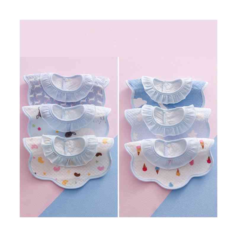 ベビー防水 スタイ 360° 5枚セット スタイ セット かわいい 男の子 女の子 赤ちゃん よだれかけ 出産祝い スタイセット おしゃれ スタイ ビブ 花型 男の子 女の子 防水スタイ セット 保育園 入園準備 新生児 送料無料 3