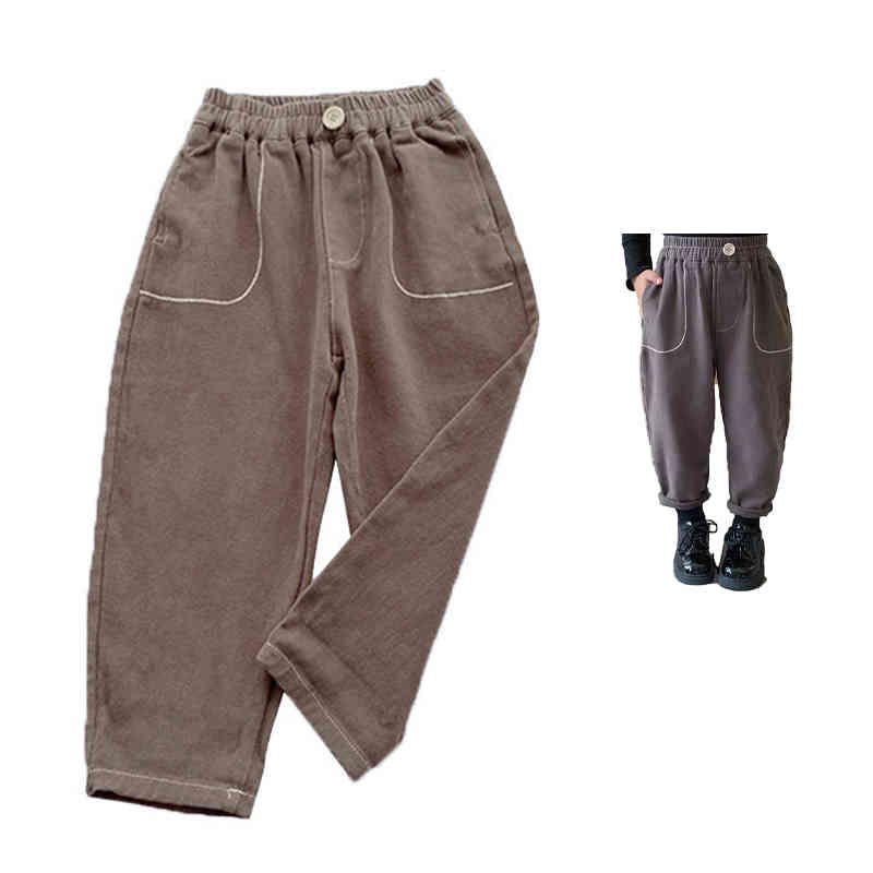 Long-Trousers, Trousers - ロングパンツ キッズ パンツ ワイドパンツ 春秋 ロング丈 ボトムス ゆったり ガウチョパンツ ベビーウエア ウエストゴム 無地 シンプル カジュアル おしゃれ 送料無料 おでかけ ダンス衣装 子供服