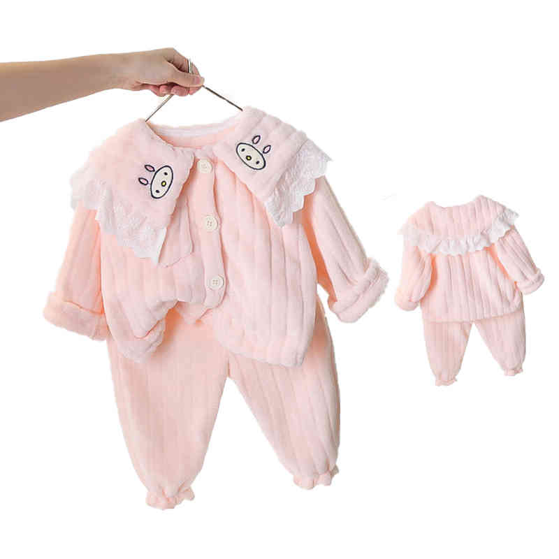 キッズ パジャマ ルームウェア 上下セット 秋冬 長袖パジャマ セットアップ かわいい 暖かい 防寒 女の..