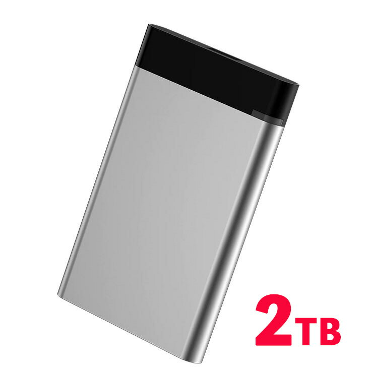 դHDD PCѡTVϿ 2TB դ ϡɥǥ USB3.1(Gen1) / USB3.0 ƥϿ 4KϿ ʥŲ ϡɥǥ TV 2.5