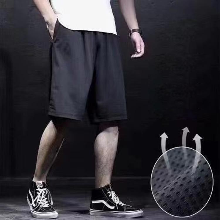3枚セット メッシュ 通気性 メンズ 接触冷感 ショートパンツ 半ズボン 5分丈 涼しい アイスシルク イージーパンツ 涼感 夏 ひんやり ゆったり 大きいサイズ 3枚セット ストレッチ ウエストゴム 無地 軽量 スポーツ