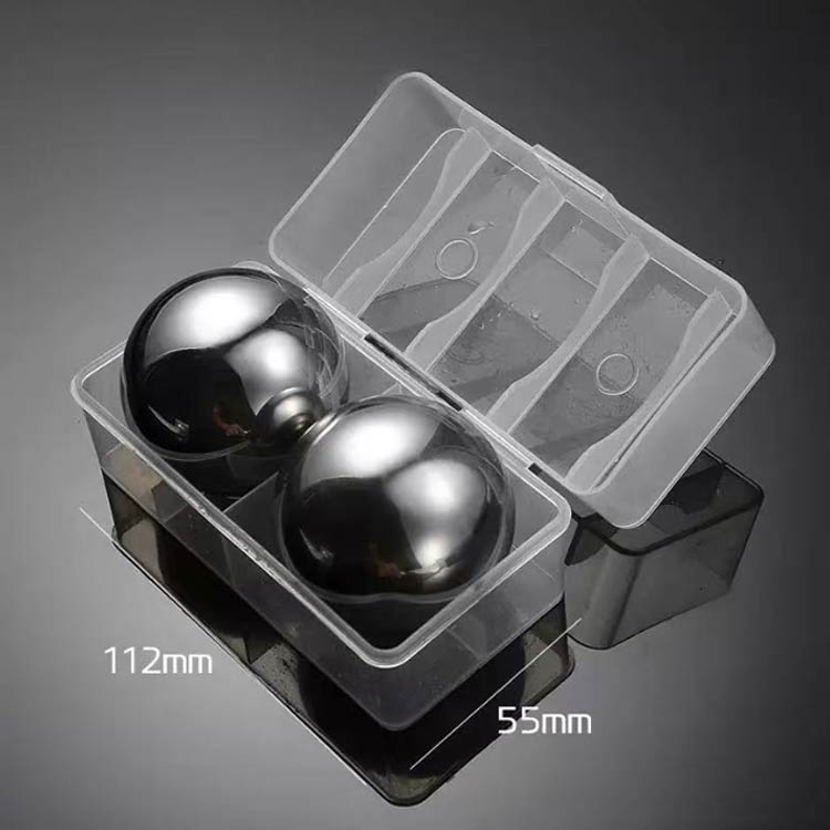 ステンレス氷 直径55mm/38mm 丸い氷 急速冷凍 ステンレス 収納ケース付き 溶けない...