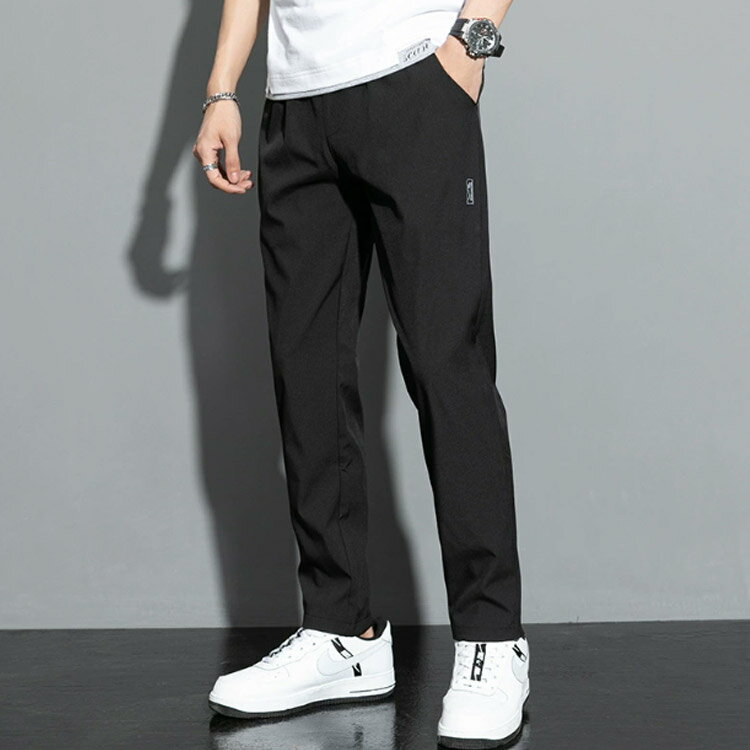 アイスシルクパンツ 速乾 夏服 接触冷感 カジュアルパンツ 無地 夏 薄手 ストレッチ ストレッチパンツ 2枚入 乾きやすい 涼しい メンズ きれいめ アイスシルクパンツ おしゃれ uvカット 長ズボン 長ズボン きれいめ 無地 大人 ビジネス カジュアル 大きいサイズ 夏 春 秋