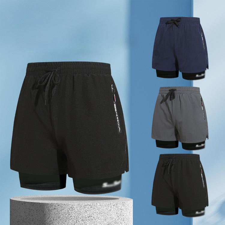 メンズ水着 インナー付き サーフパンツ スイムパンツ 透け防止 速乾 通気性 高弾力 ドローコード ジッパーポケット付き 海パン 温泉 プール ビーチ ジム フィットネス 旅行 水陸両用 男性用 大きいサイズ