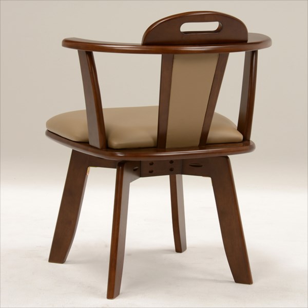 NEW! 送料無料 回転ダイニングチェアー KC-7585DBR※2個組(分売不可) [2]