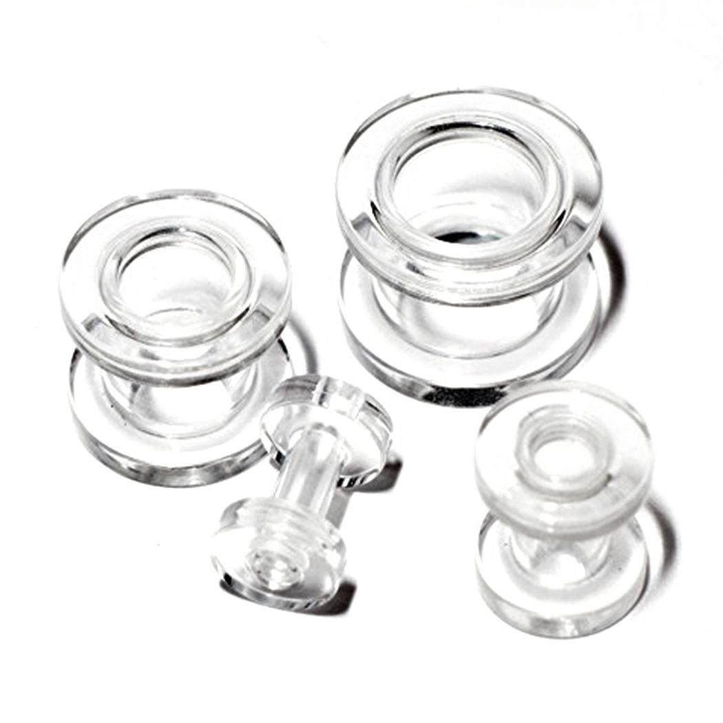 乐天商城 - 【1個】フレッシュトンネル ボディピアス ホールピアス クリア 透明 スケルトン アクリル 拡張 892