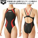 【全品ポイント3倍+最大1000円OFFクーポン】アリーナ arena ジュニア 女子 競泳水着 国際水泳連盟承認 ワンピース ダブルストラップ アクアエクストリーム ガールズ/女の子 ARN-4021WJ BKRD