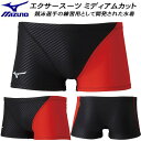 【全品ポイント3倍+最大999円OFFクーポン】ミズノ MIZUNO メンズ 競泳水着 練習用 エクサースーツ ショートスパッツ U-Fit N2MB2576 ...