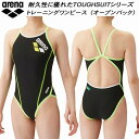 【全品ポイント2倍+最大1500円OFFクーポン】アリーナ arena レディース 競泳水着 練習用 ワンピース オープンバック タフスキンE SAR-4100...