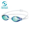【全品ポイント3倍+5%OFFクーポン】スワンズ SWANS スイムゴーグル ミラー加工 AQUALIGHTNING クッション付 re:non SR3MRE NAVEM(4)