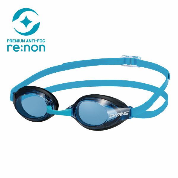【全品ポイント2倍＆最大1500円OFFクーポン】スワンズ SWANS スイムゴーグル AQUALIGHTNING クッション付 re:non SR3NRE NAV