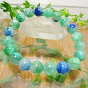 クリソコーラ イン クオーツ 最高級/大きさ:約10mm/サイズ:約16.5cm