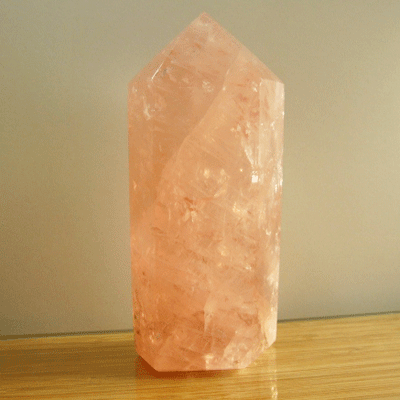  天然石 ポイント 六角柱 ローズクオーツ  水晶 / 置物 風水 縁起物 ...