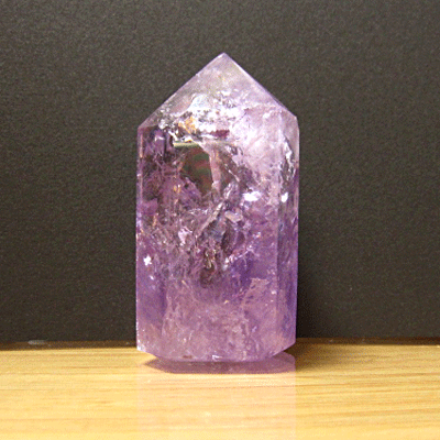  天然石 ポイント 六角柱 アメジスト 紫水晶 水晶 / 置物 風水 縁起物...