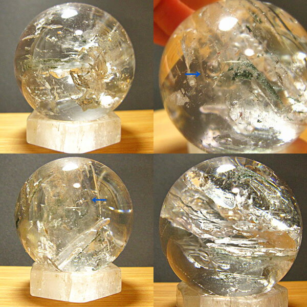 【天然石丸玉】水入り水晶、天然水晶、水晶玉 丸玉 マダガスカル産 /置物 風水 縁起物 厄除け祈願 縁起物 風水彫刻 天然石 最高級 手彫り 天然石 パワースト...