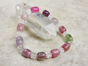 たる型 ミックストルマリン ブレスレット