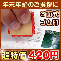 【ポスト投函無料】●ゴロはん 名刺 年賀状 年末年始 ご挨拶スタンプ【年末御挨拶/謹賀新年/新年御挨拶】kp