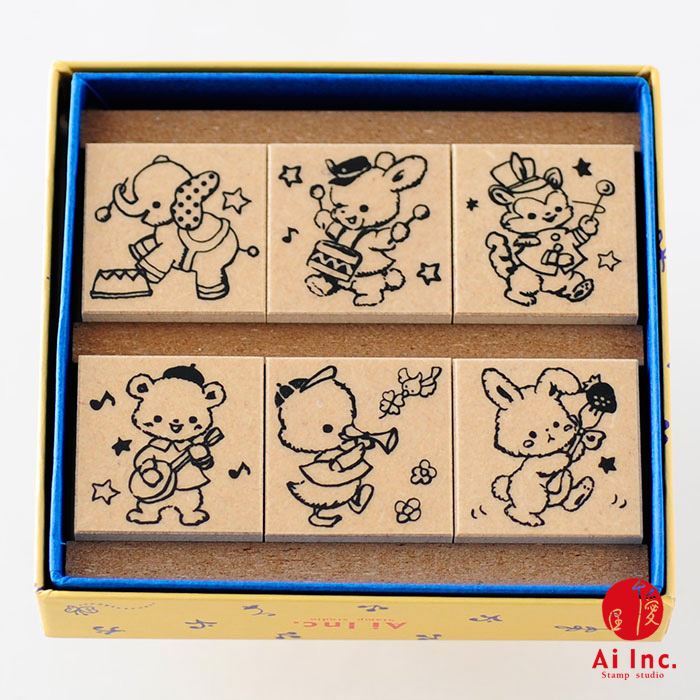 どうぶつスタンプセット動物 アニマル ゴム印 ハンコ はんこ スタンプ】