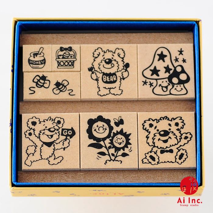 どうぶつスタンプセット動物 アニマル ゴム印 ハンコ はんこ スタンプ】