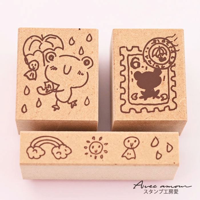 favorite stamp -お気に入りスタンプ-【かわいいスタンプ 動物 カエル 爬虫類 スイーツ アンティークスタンプ ハンドメイド はんこ ハンコ ハンドメイド 布】