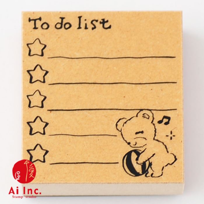 付せんスタンプ（To Do List）【伝言メモ　手帳用スタンプ やることリスト】【ゴム印　お仕事　オフィス　事務用　ハンコ　スタンプ　文具　付箋　メモ】