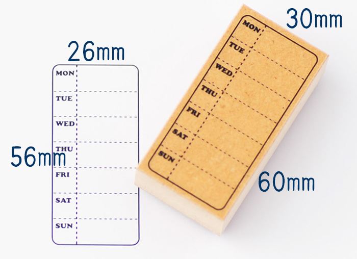 -手帳用・家計簿・スケジュールスタンプ-【週刊スケジュール】【手帳用スタンプ 家計簿用スタンプ スタンプ ハンコ スケジュール帳 カレンダー ToDoList　やる事】