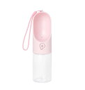 ウォーターボトル PETKIT ワンタッチ・ウォーターボトル 300ml ピンク 持ち運び 携帯 給水器 【ペット】 【フードボール・ウォーターボール】